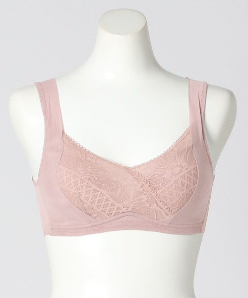 bijorie（ビジュリィ）の「【bijorie】ナイトブラ／Beach Flower series（ブラジャー・レディース・ベージュ/チャコール/ピンク・MEDIUM/LARGE/LG）」の5枚目の写真