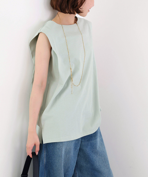 SLOBE IENA(スローブイエナ)の「ボックスプルオーバー(Tシャツ/カットソー・レディース・ブラック/ブラウン/ライトグリーン・FREE)」の3枚目の写真