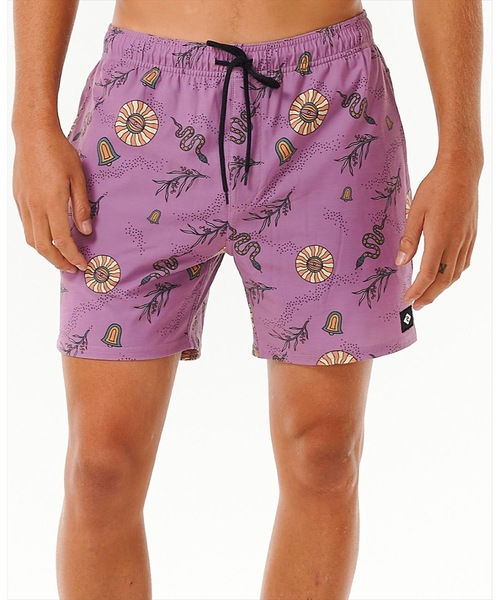 rip curl(リップカール)の「【RIPCURL(リップカール)】M PARTY PACK VOLLEY/水陸両用ウエストゴムストレッチ素材撥水機能付き総柄プリントスイムボードショーツ(水着)(水着・メンズ・マルチ/オレンジ系その他/パープル系その他・MEDIUM/SMALL/LARGE/X-LARGE)」の4枚目の写真