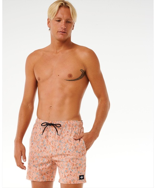 rip curl(リップカール)の「【RIPCURL(リップカール)】M PARTY PACK VOLLEY/水陸両用ウエストゴムストレッチ素材撥水機能付き総柄プリントスイムボードショーツ(水着)(水着・メンズ・マルチ/オレンジ系その他/パープル系その他・MEDIUM/SMALL/LARGE/X-LARGE)」の13枚目の写真