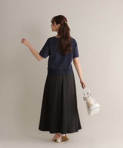 Andemiu（アンデミュウ）の「デニムフロントZIPスカート126360（デニムスカート・レディース・ブラック/インディゴブルー・FREE）」の17枚目の写真