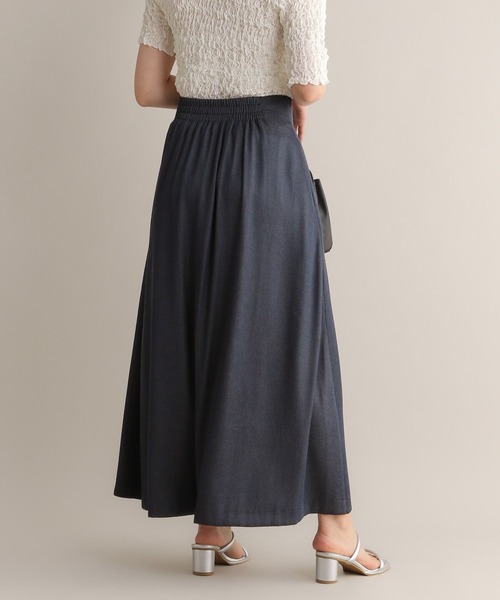 Andemiu（アンデミュウ）の「デニムフロントZIPスカート126360（デニムスカート・レディース・ブラック/インディゴブルー・FREE）」の13枚目の写真