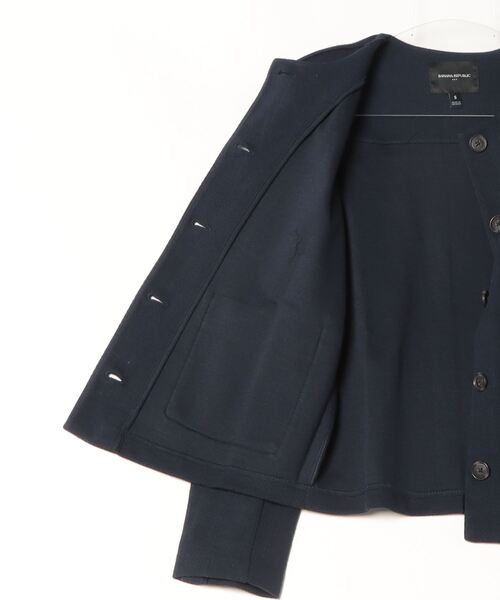 新品タグ付　バナナリパブリック　ノーカラージャケット BANANA REPUBLIC ジャケット ノーカラージャケット FACTORY