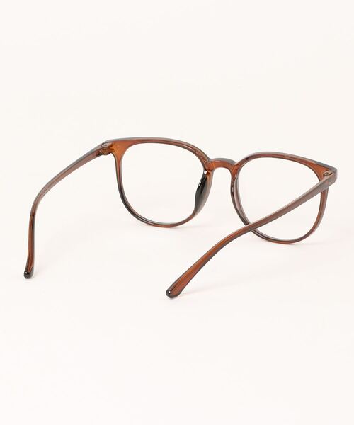 Port(ポート)の「ウェリントンタイプ クリアレンズ 【 伊達眼鏡 】(メガネ・メンズ・ブラウン/ブラック/ライトグレー・FREE)」の12枚目の写真