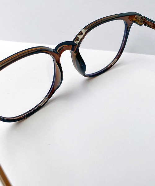 Port(ポート)の「ウェリントンタイプ クリアレンズ 【 伊達眼鏡 】(メガネ・メンズ・ブラウン/ブラック/ライトグレー・FREE)」の10枚目の写真