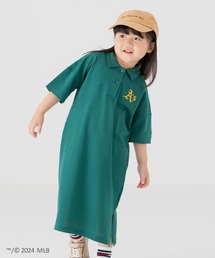 MLB（メジャーリーグベースボール）の「MLB 刺繍ロゴ 半袖ポロワンピース（ワンピース）」
