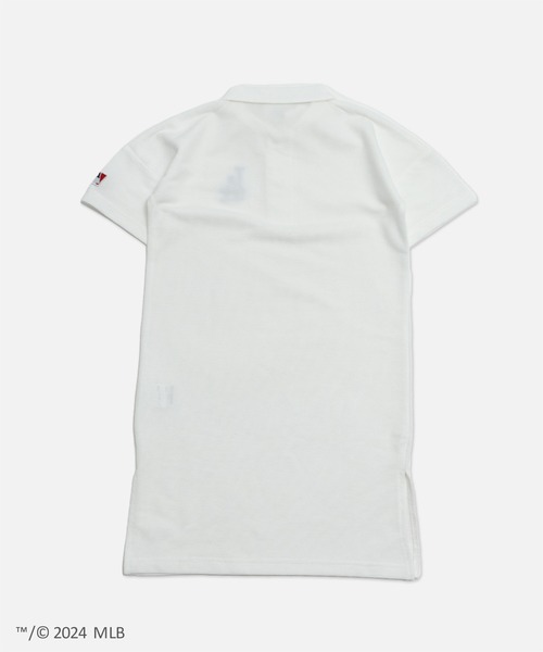 MARK&LONA ホワイト ポロワンピース セール】MLB 刺繍ロゴ 半袖ポロワンピース（ワンピース）｜MLB