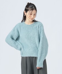 BEAMS HEART | シャギーニット クルー プルオーバー（手洗い可能）(ニット/セーター)