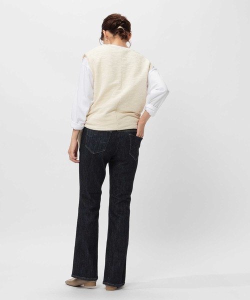 Sweet Camel(スウィートキャメル)の「【Sweet Camel】コンフォートストレッチBC(デニムパンツ・レディース・ノンウォッシュ・SS/S/M/L/LL)」の5枚目の写真