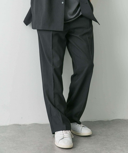 URBAN RESEARCH DOORS(アーバンリサーチドアーズ)の「『吸水速乾』セオアルファドライパナマストレートパンツ(その他パンツ・メンズ・ネイビー/ブラウン系その他/チャコールグレー・MEDIUM/LARGE)」の2枚目の写真