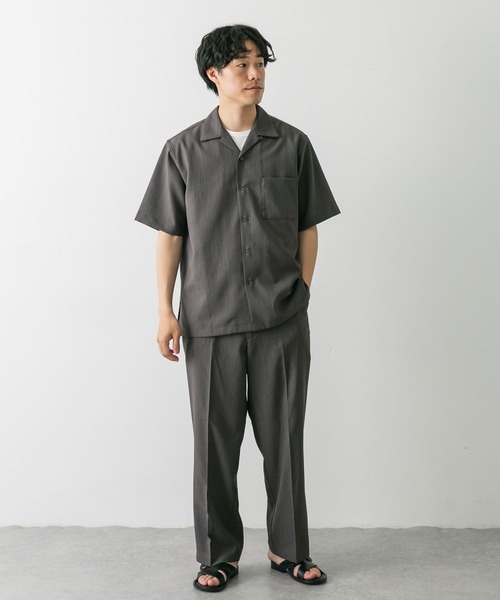 URBAN RESEARCH DOORS(アーバンリサーチドアーズ)の「『吸水速乾』セオアルファドライパナマストレートパンツ(その他パンツ・メンズ・ネイビー/ブラウン系その他/チャコールグレー・MEDIUM/LARGE)」の21枚目の写真