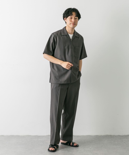 URBAN RESEARCH DOORS(アーバンリサーチドアーズ)の「『吸水速乾』セオアルファドライパナマストレートパンツ(その他パンツ・メンズ・ネイビー/ブラウン系その他/チャコールグレー・MEDIUM/LARGE)」の20枚目の写真