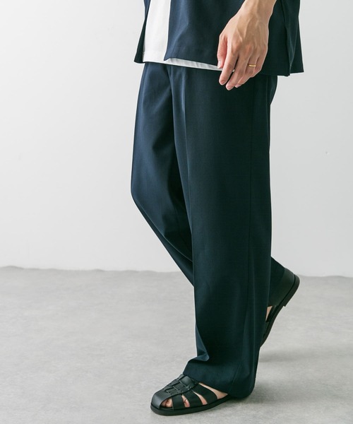 URBAN RESEARCH DOORS(アーバンリサーチドアーズ)の「『吸水速乾』セオアルファドライパナマストレートパンツ(その他パンツ・メンズ・ネイビー/ブラウン系その他/チャコールグレー・MEDIUM/LARGE)」の13枚目の写真