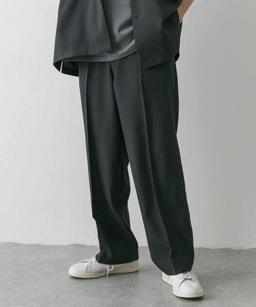 URBAN RESEARCH DOORS(アーバンリサーチドアーズ)の「『吸水速乾』セオアルファドライパナマストレートパンツ(その他パンツ・メンズ・ネイビー/ブラウン系その他/チャコールグレー・MEDIUM/LARGE)」の9枚目の写真