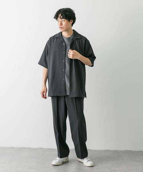 URBAN RESEARCH DOORS(アーバンリサーチドアーズ)の「『吸水速乾』セオアルファドライパナマストレートパンツ(その他パンツ・メンズ・ネイビー/ブラウン系その他/チャコールグレー・MEDIUM/LARGE)」の6枚目の写真