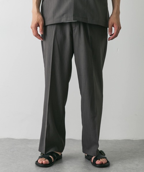 URBAN RESEARCH DOORS(アーバンリサーチドアーズ)の「『吸水速乾』セオアルファドライパナマストレートパンツ(その他パンツ・メンズ・ネイビー/ブラウン系その他/チャコールグレー・MEDIUM/LARGE)」の4枚目の写真