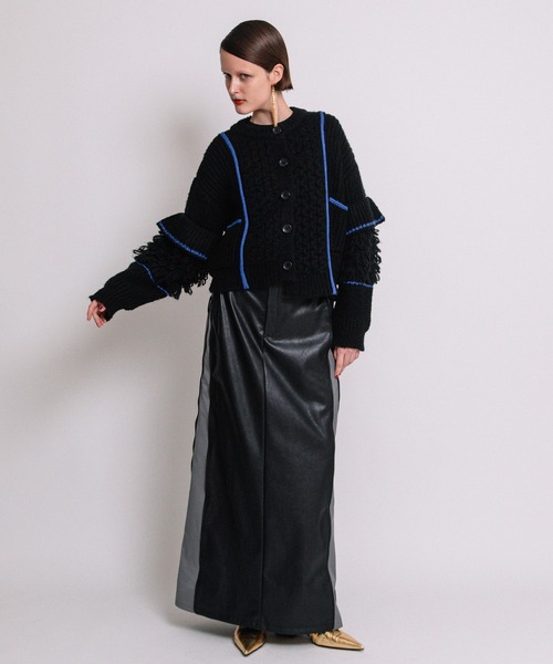 AULA AILA（アウラアイラ）の「ループフリンジニットカーディガン