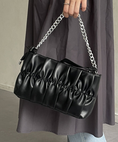 Thevon（ゼボン）の「3WAYギャザーバッグ（ショルダーバッグ・レディース・ブラック/ブラウン・FREE）」の20枚目の写真