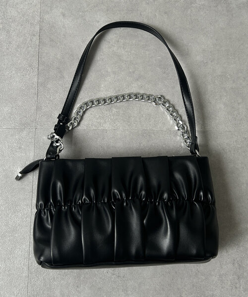 Thevon（ゼボン）の「3WAYギャザーバッグ（ショルダーバッグ・レディース・ブラック/ブラウン・FREE）」の18枚目の写真