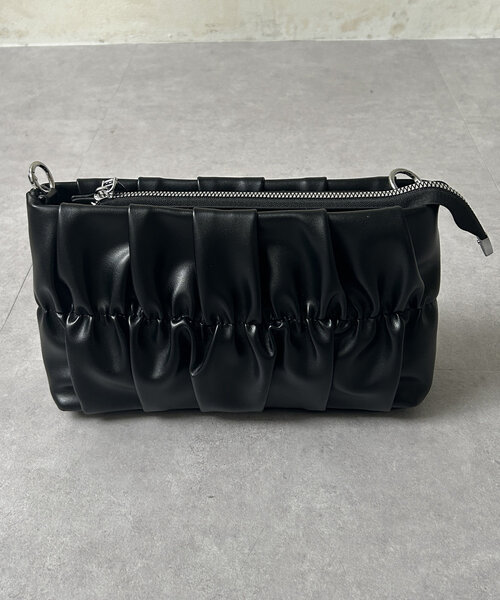 Thevon（ゼボン）の「3WAYギャザーバッグ（ショルダーバッグ・レディース・ブラック/ブラウン・FREE）」の17枚目の写真