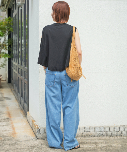 「Spick & Span」 半袖ニット FREE グリーン レディース Spick＆Span 「Spick & Span」 半袖ニット FREE グリーン