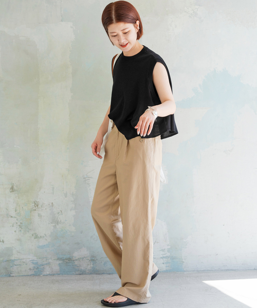 【1度着用のみ美品】 スピックアンドスパン ノースリーブニット 23SSモデル 1度着用のみ美品】 スピックアンドスパン ノースリーブニット