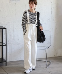 オーバシルエットサロペット