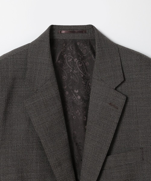 MEN'S BIGI（メンズビギ）の「ウールメランジ千鳥格子スーツ＜セットアップ＞（スーツセット・メンズ・ネイビー/ブラウン/グレー・03/02/01/04）」の16枚目の写真