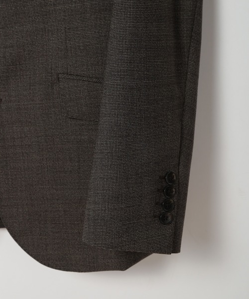 MEN'S BIGI（メンズビギ）の「ウールメランジ千鳥格子スーツ＜セットアップ＞（スーツセット・メンズ・ネイビー/ブラウン/グレー・03/02/01/04）」の17枚目の写真