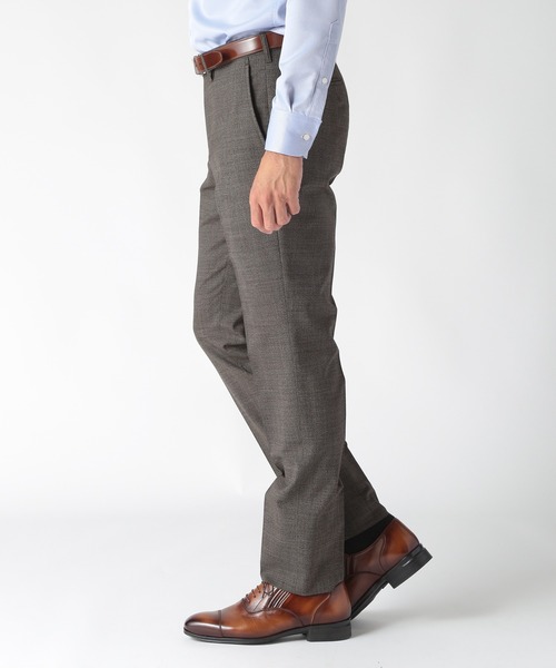 MEN'S BIGI（メンズビギ）の「ウールメランジ千鳥格子スーツ＜セットアップ＞（スーツセット・メンズ・ネイビー/ブラウン/グレー・03/02/01/04）」の8枚目の写真