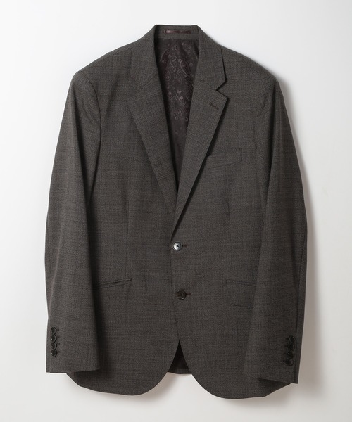 MEN'S BIGI（メンズビギ）の「ウールメランジ千鳥格子スーツ＜セットアップ＞（スーツセット・メンズ・ネイビー/ブラウン/グレー・03/02/01/04）」の12枚目の写真