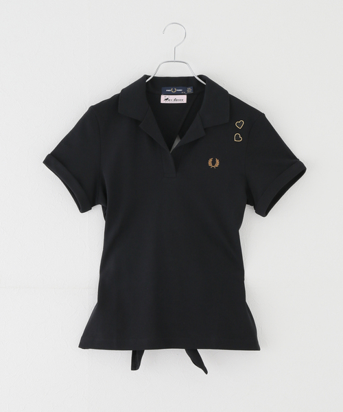 FRED PERRY(フレッドペリー)の「【FRED PERRY/フレッドペリー】TIE-BACK POLO SHIRT:ポロシャツ(ポロシャツ・レディース・ブラック・MEDIUM)」の16枚目の写真