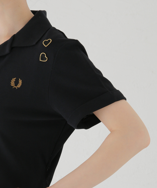 FRED PERRY(フレッドペリー)の「【FRED PERRY/フレッドペリー】TIE-BACK POLO SHIRT:ポロシャツ(ポロシャツ・レディース・ブラック・MEDIUM)」の10枚目の写真