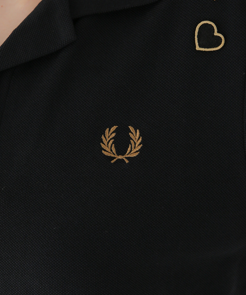 FRED PERRY(フレッドペリー)の「【FRED PERRY/フレッドペリー】TIE-BACK POLO SHIRT:ポロシャツ(ポロシャツ・レディース・ブラック・MEDIUM)」の9枚目の写真