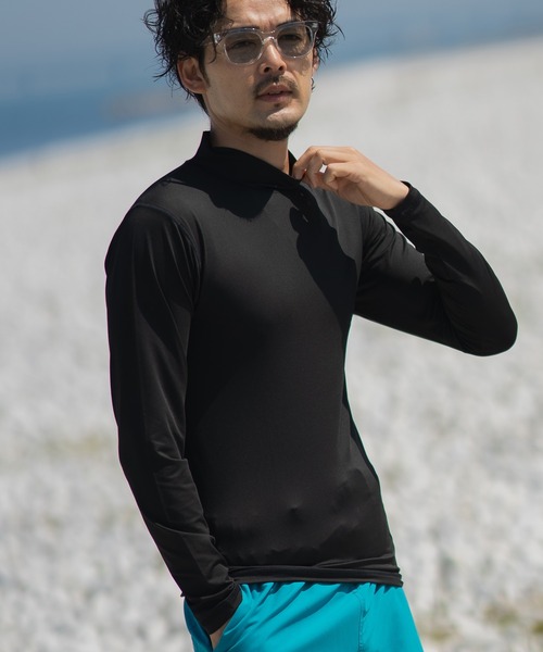 improves（インプローブス）の「長袖 ラッシュガード（ラッシュガード・メンズ・チャコール/ネイビー/ブラック/ライム/ホワイト・MEDIUM/X-LARGE/LARGE）」の3枚目の写真