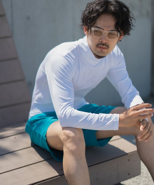 improves（インプローブス）の「長袖 ラッシュガード（ラッシュガード・メンズ・チャコール/ネイビー/ブラック/ライム/ホワイト・MEDIUM/X-LARGE/LARGE）」の6枚目の写真