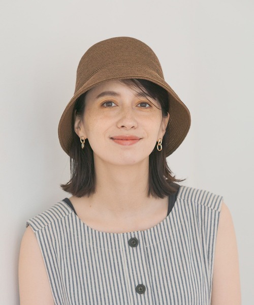 studio CLIP（スタディオクリップ）の「【サイズ調整可能】ペーパーブレードハット（ハット・レディース・ベージュ/ブラウン/ブラック・FREE）」の6枚目の写真