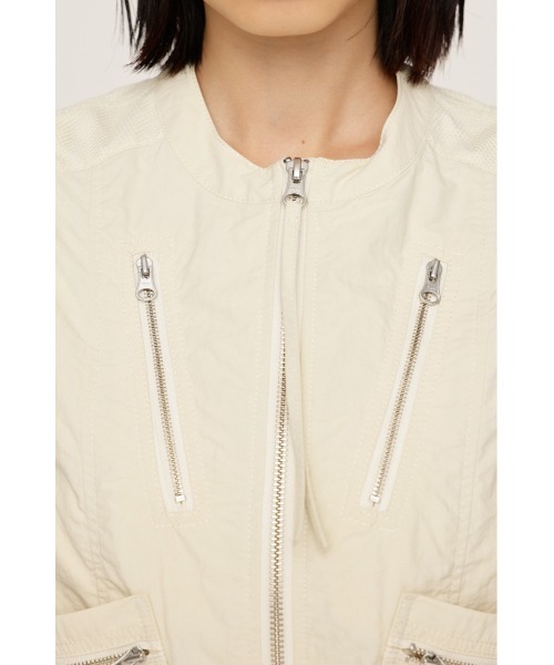 SLY（スライ）の「MESH DOCKING MILITALY VEST メッシュ ドッキング ミリタリー ベスト / セットアップ可 ノースリーブトップス（ベスト・レディース・ブラック/アイボリー・FREE）」の12枚目の写真