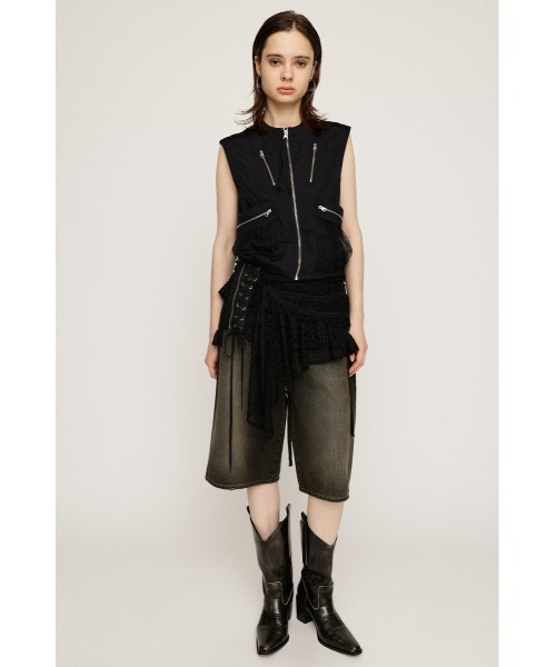 SLY（スライ）の「MESH DOCKING MILITALY VEST メッシュ ドッキング ミリタリー ベスト / セットアップ可 ノースリーブトップス（ベスト・レディース・ブラック/アイボリー・FREE）」の20枚目の写真