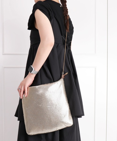【セール】メタルメッシュショルダーバッグ（ハンドバッグ）｜artemis by DIANA（アルテミスバイダイアナ）