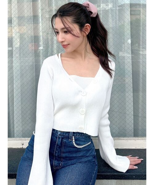 RESEXXY（リゼクシー）の「ポイントストーンベロアシュシュ（シュシュ・レディース・ピンク/ブラック/アイボリー・FREE）」の9枚目の写真