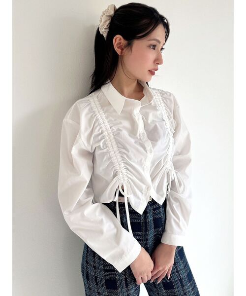 RESEXXY（リゼクシー）の「ポイントストーンベロアシュシュ（シュシュ・レディース・ピンク/ブラック/アイボリー・FREE）」の11枚目の写真