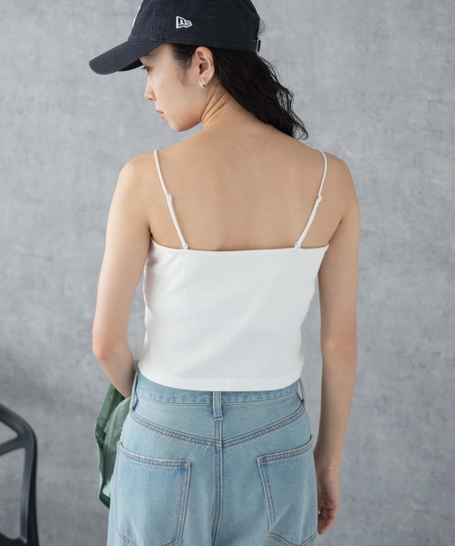 WEGO（ウィゴー）の「WEGO/nachumoreショートワンポイントキャミ（キャミソール・レディース・ブラック/オフホワイト/ピンク・SMALL/MEDIUM）」の9枚目の写真