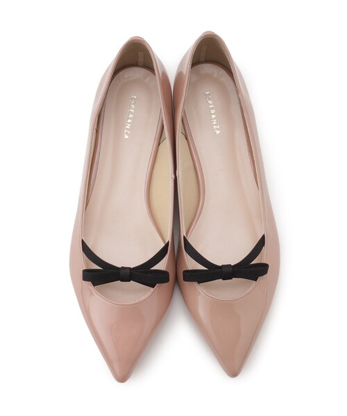 ESPERANZA（エスペランサ）の「リボンバレエコアパンプス（パンプス・レディース・ブラック系1/ピンク系6/その他1・22.5cm/23.0cm/23.5cm/24.0cm/24.5cm）」の6枚目の写真