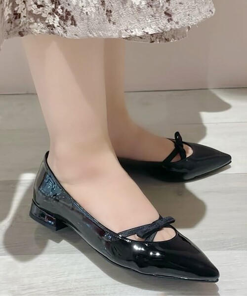 ESPERANZA（エスペランサ）の「リボンバレエコアパンプス（パンプス・レディース・ブラック系1/ピンク系6/その他1・22.5cm/23.0cm/23.5cm/24.0cm/24.5cm）」の11枚目の写真