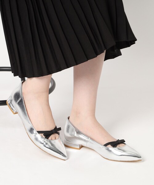 ESPERANZA（エスペランサ）の「リボンバレエコアパンプス（パンプス・レディース・ブラック系1/ピンク系6/その他1・22.5cm/23.0cm/23.5cm/24.0cm/24.5cm）」の12枚目の写真