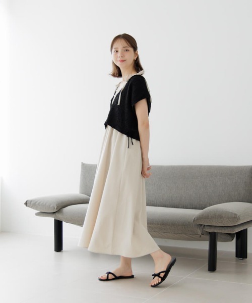 【大人気】春夏コーデ❤️フレンチスタイル　フラワーベスト　トップス 大人気】春夏コーデ❤️フレンチスタイルフラワーベストトップス