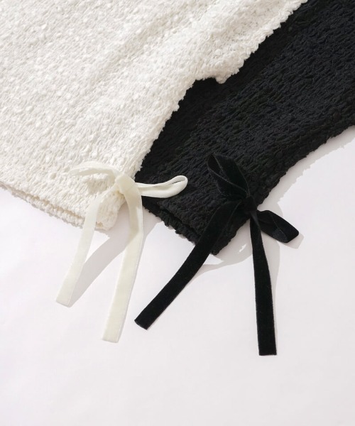 flower（フラワー）の「バブルフレンチトップ（ベスト・レディース・アイボリー/ブラック・FREE）」の15枚目の写真