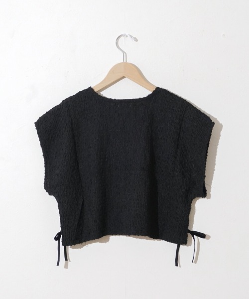 flower（フラワー）の「バブルフレンチトップ（ベスト・レディース・アイボリー/ブラック・FREE）」の14枚目の写真