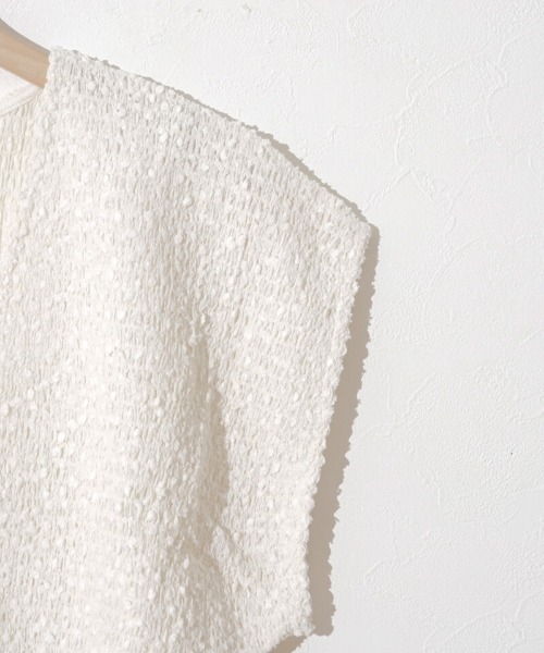 flower（フラワー）の「バブルフレンチトップ（ベスト・レディース・アイボリー/ブラック・FREE）」の8枚目の写真